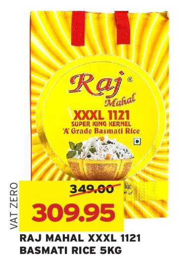 RAJ MAHAL XXXL 1121 BASMATI RICE 5KG
