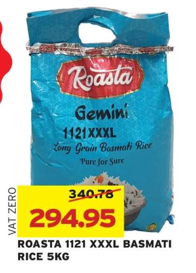 ROASTA 1121 XXXL BASMATI RICE 5KG