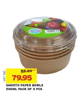 SMOOTH PAPER BOWLS