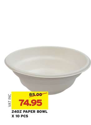 24OZ PAPER BOWL X 10 PCS