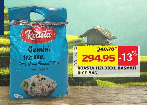 ROASTA 1121 XXXL BASMATI RICE 5KG