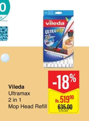 Vileda Ultramax 2 in 1 Mop Head Refill