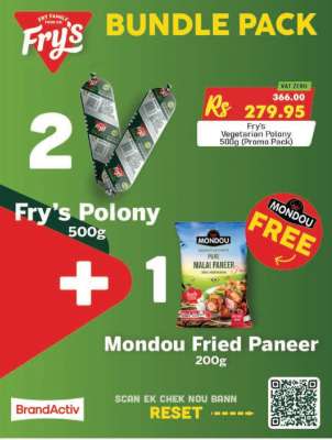 Fry's Polony and Mondou Fried Paneer Bundle