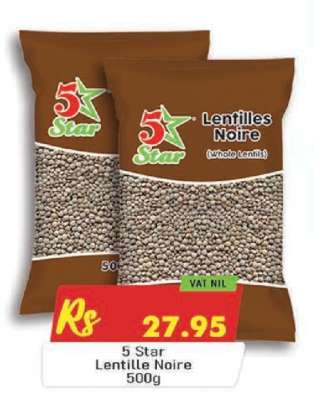 5 Star Lentille Noire