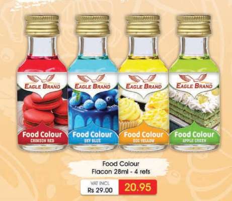 Food Colour Flacon 28ml - 4 refs