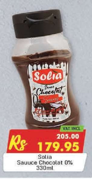 Solia Sauce Chocolat 0%