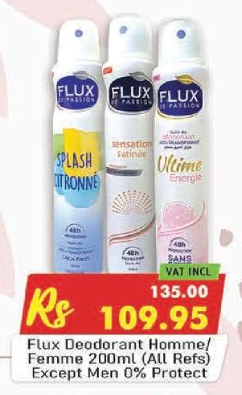 Flux Deodorant Homme/Femme 200ml