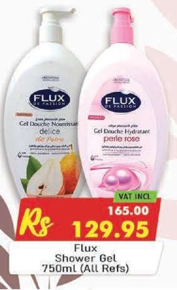 Flux Shower Gel 750ml (All Refs)