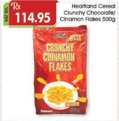 Heartland Cereal Crunchy Chocolate/Cinnamon Flakes 500g