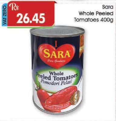 Sara Whole Peeled Tomatoes 400g