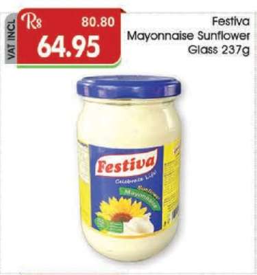 Festiva Mayonnaise Sunflower Glass 237g