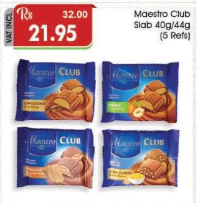 Maestro Club Slab 40g/44g (5 Refs)