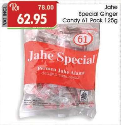 Jahe Special Ginger Candy 61 Pack 125g