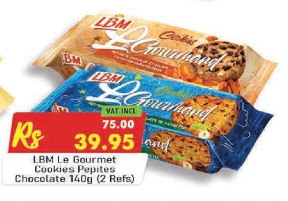 LBM Le Gourmet Cookies Pepites Chocolate 140g (2 Refs)