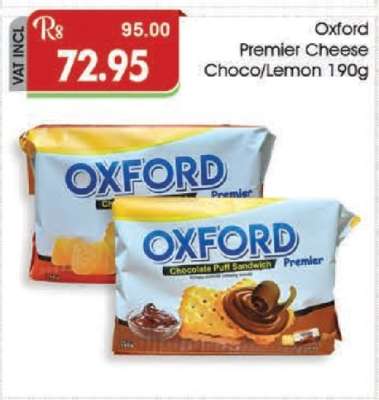 Oxford Premier Cheese/Choco/Lemon 190g