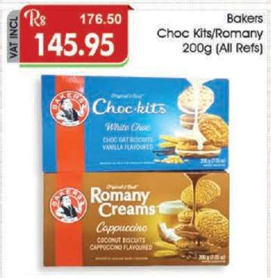 Bakers Choc kits Romany 200g (All Refs)