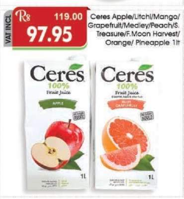 Ceres 100% Fruit Juice