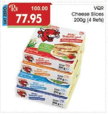 VQR Cheese Slices 200g (4 Refs)