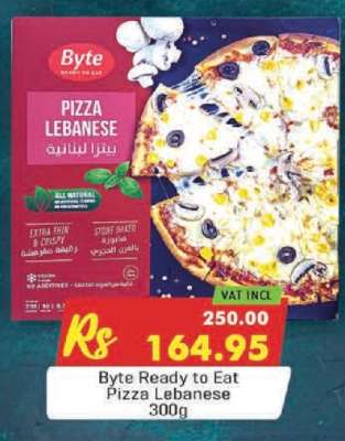 Byte Ready to Eat Pizza Lebanese