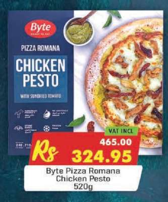 Byte Pizza Romana Chicken Pesto 520g