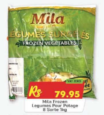 Mila Frozen Legumes Pour Potage 8 Sorte 1kg