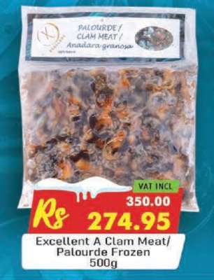 Excellent A Clam Meat/Palourde Frozen 500g