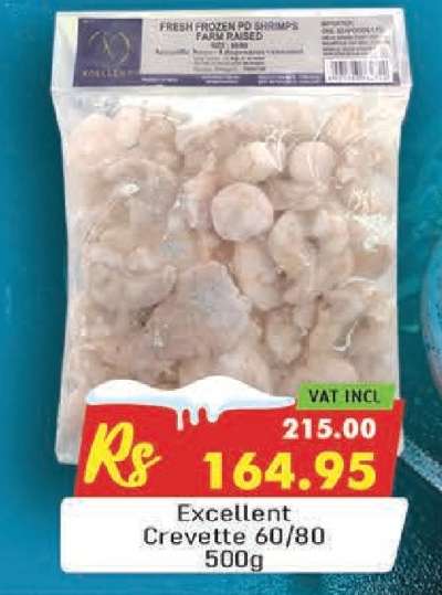 Excellent Crevette 60/80 500g