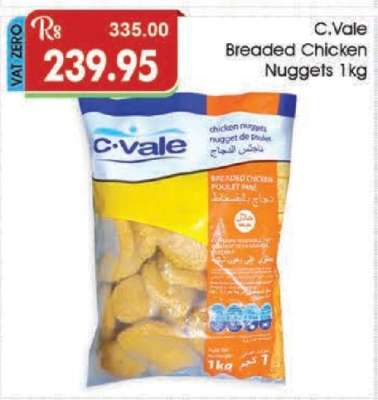 C.Vale Breaded Chicken Nuggets 1kg