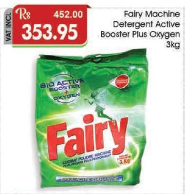 Fairy Machine Detergent Active Booster Plus Oxygen 3kg