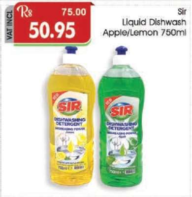 Sir Liquid Dishwash Apple/Lemon 750ml