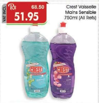 Crest Vaisselle Mains Sensible 750ml (All Refs)