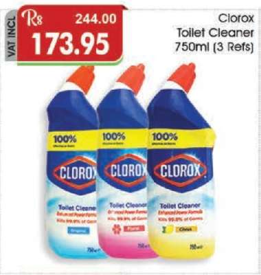 Clorox Toilet Cleaner 750ml (3 Refs)
