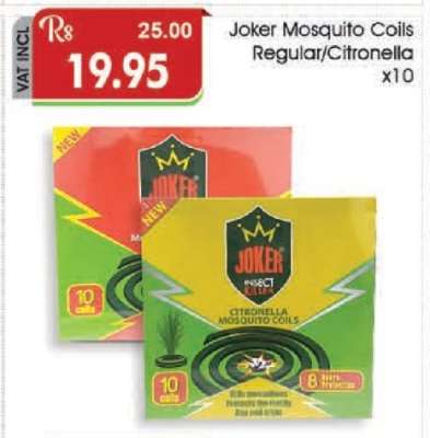 Joker Mosquito Coils Regular/Citronella x10