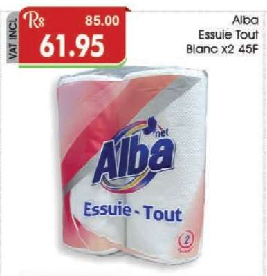 Alba Essuie Tout Blanc x2 45F