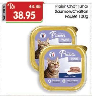 Plaisir Chat Tuna/Saumon/Chatton Poulet 100g