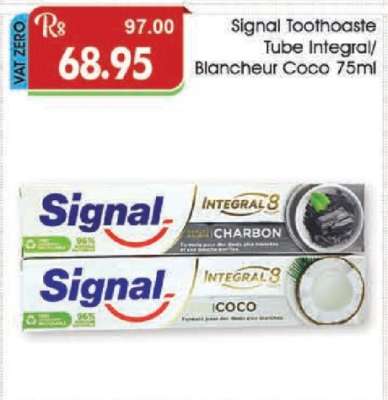 Signal Toothpaste Tube Integral/Blancheur Coco 75ml