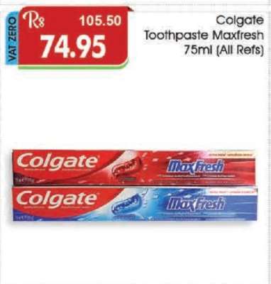 Colgate Toothpaste Maxfresh 75ml (All Refs)