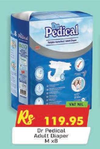Dr Pedical Adult Diaper M x8