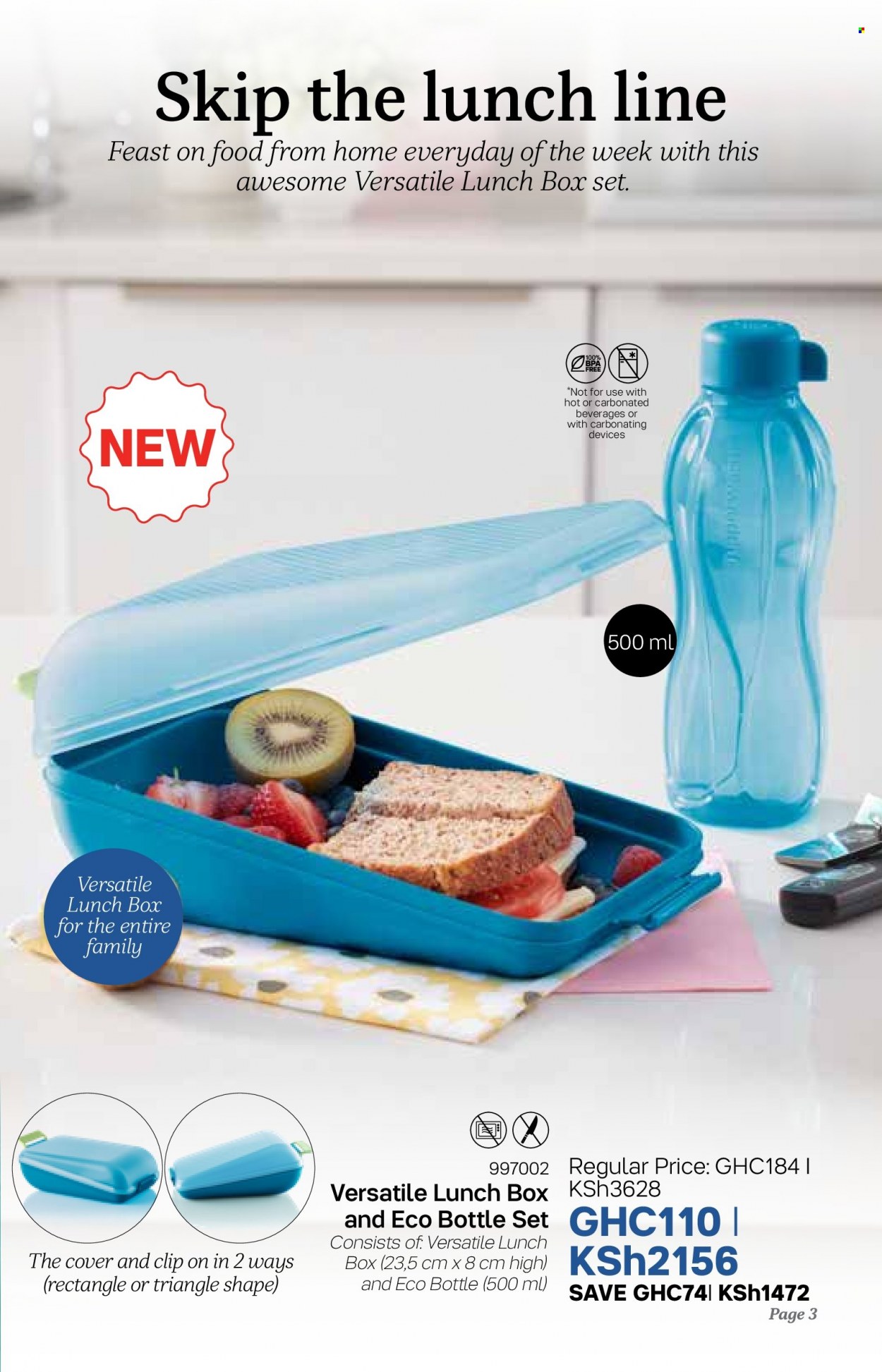 thumbnail - Tupperware Catalogue - 11.05.2022 - 7.06.2022 - Sales products - eco bottle, meal box. Page 3.