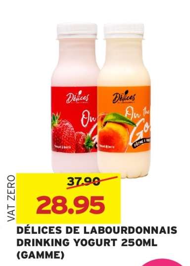 DÉLICES DE LABOURDONNAIS DRINKING YOGURT 250ML (GAMME)