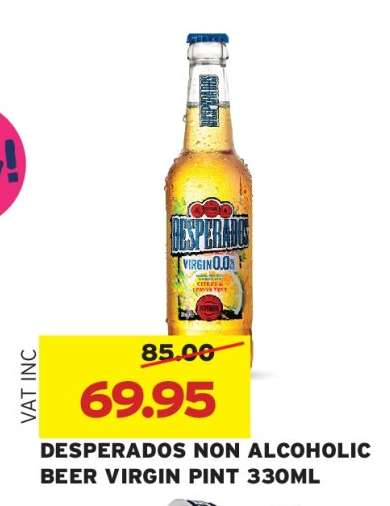 DESPERADOS NON ALCOHOLIC BEER VIRGIN PINT 330ML