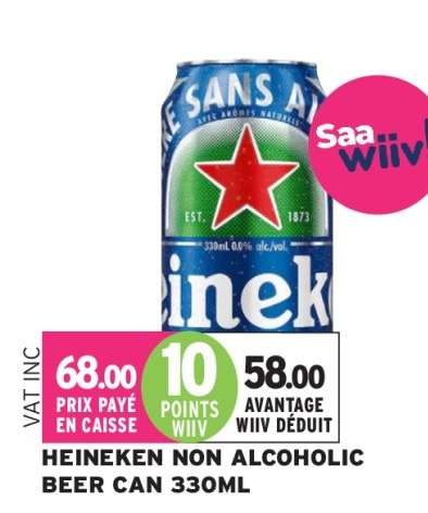 Heineken Non Alcoholic Beer Can 330ml