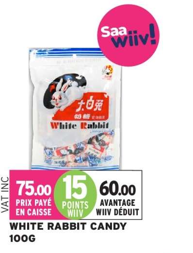 WHITE RABBIT CANDY 100G