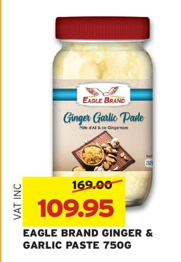 EAGLE BRAND GINGER & GARLIC PASTE 750G