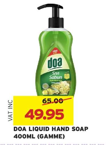 DOA LIQUID HAND SOAP 400ML (GAMME)