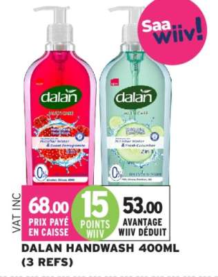 DALAN HANDWASH 400ML (3 REFS)
