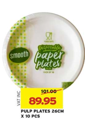 PULP PLATES 26CM X 10 PCS