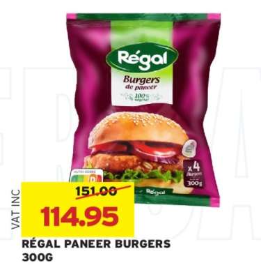 REGAL PANEER BURGERS 300G