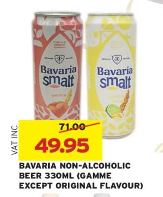 BAVARIA NON-ALCOHOLIC BEER 330ML (GAMME EXCEPT ORIGINAL FLAVOUR)