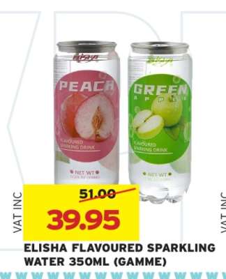 ELISHA FLAVOURED SPARKLING WATER 350ML (GAMME)